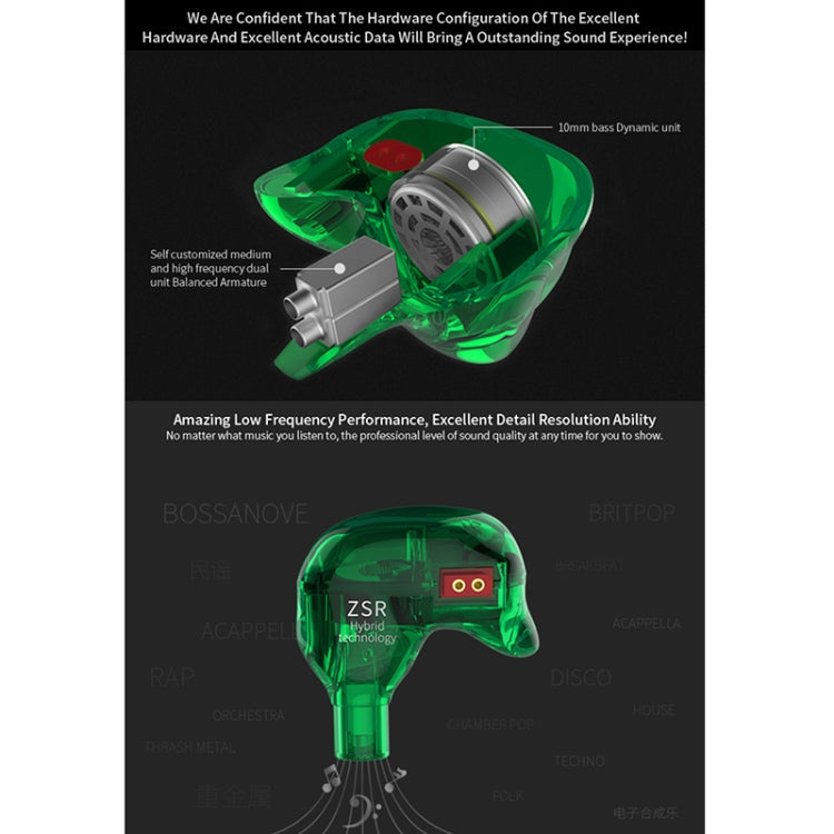 KZ ZSR 6-unit Ring Iron In-ear Wired Earphone, Standard Version(Red) - free shipping - PMC TechLife - Order now!