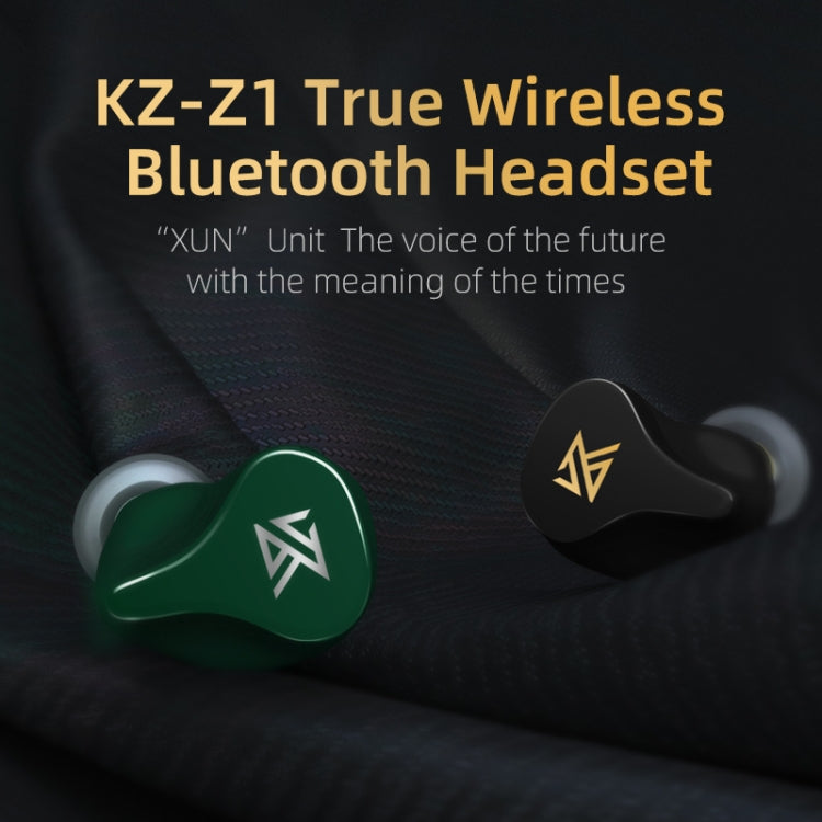 KZ Z1 1DD Dynamic True Wireless Bluetooth 5.0 Sports In-ear Earphone(Green) - free shipping - PMC TechLife - Order now!