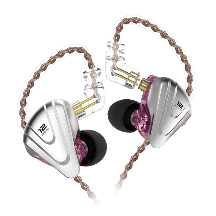 KZ ZSX 12-unit Ring Iron Metal Gaming In-ear Wired Earphone, Standard Version(Purple) - free shipping - PMC TechLife - Order now!