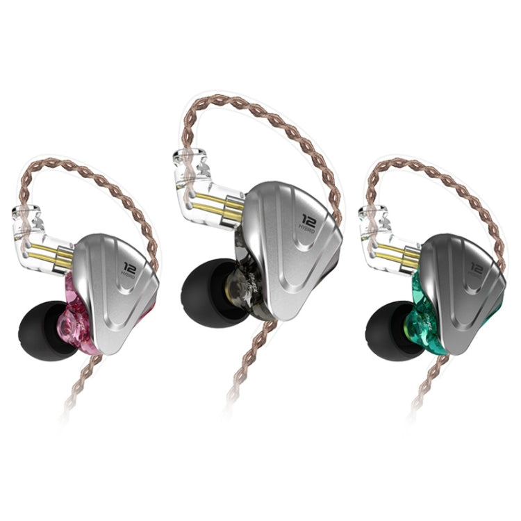 KZ ZSX 12-unit Ring Iron Metal Gaming In-ear Wired Earphone, Mic Version(Purple) - free shipping - PMC TechLife - Order now!