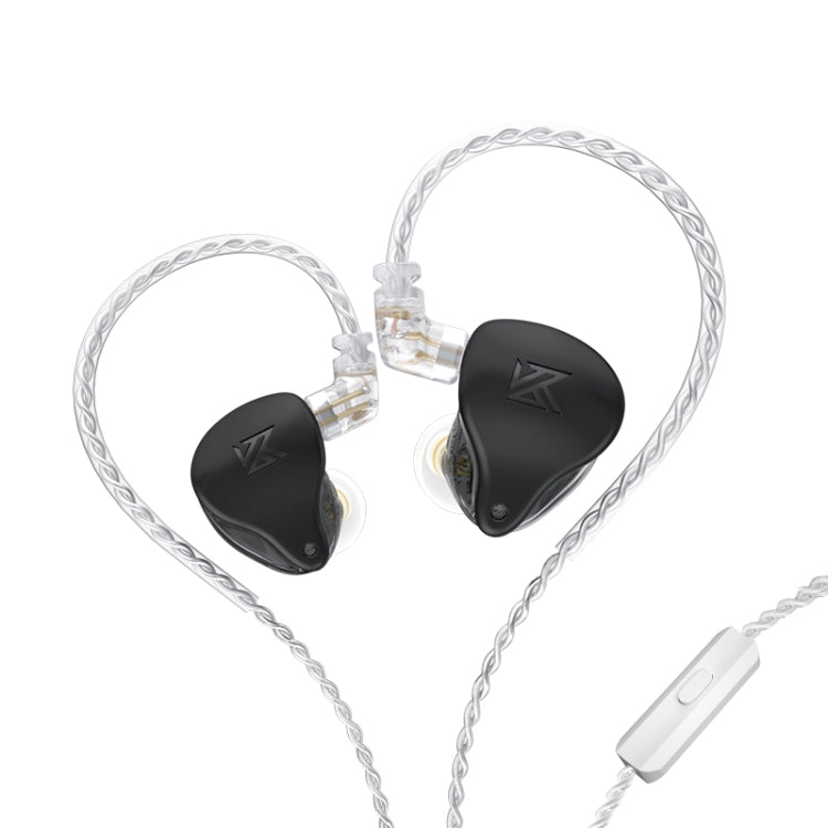 KZ AST 24-unit Balance Armature Monitor HiFi In-Ear Wired Earphone With Mic(Black) - free shipping - PMC TechLife - Order now!