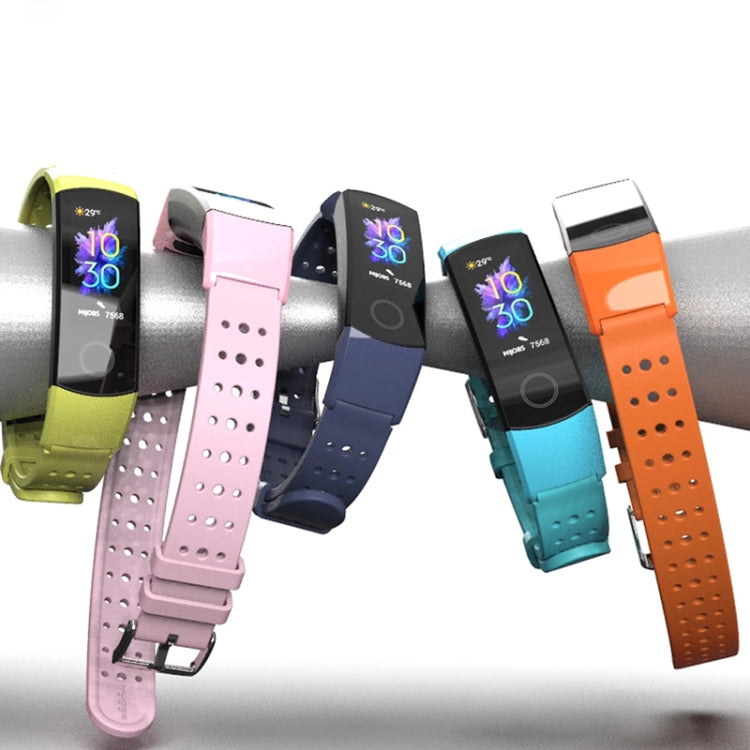 For Honor Band 4 / 5 MIJOBS Breathable Silicone Watch Band with Hole(Grey) - Watch Bands by MIJOBS | Online Shopping South Africa | PMC TechLife | Buy Now Pay Later Mobicred