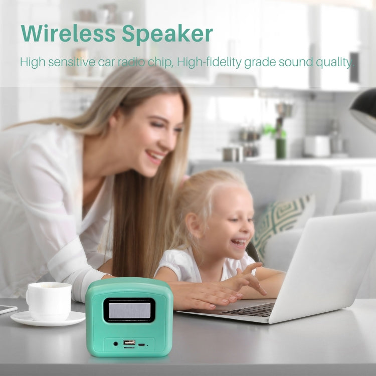 New Rixing NR-101 Mini TWS Bluetooth Speaker(Bright Green) - Desktop Speaker by NewRixing | Online Shopping South Africa | PMC TechLife | Buy Now Pay Later Mobicred