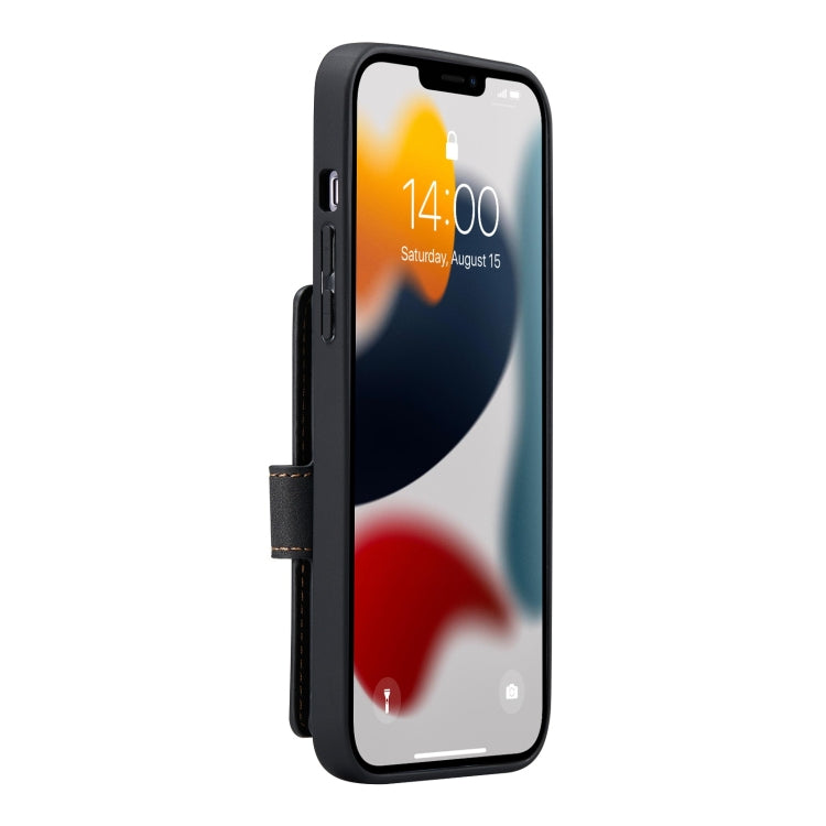 For iPhone 13 Pro Max JEEHOOD Retro Magnetic Detachable Protective Case with Wallet & Card Slot & Holder (Black) - iPhone 13 Pro Max Cases by JEEHOOD | Online Shopping South Africa | PMC TechLife | Buy Now Pay Later Mobicred