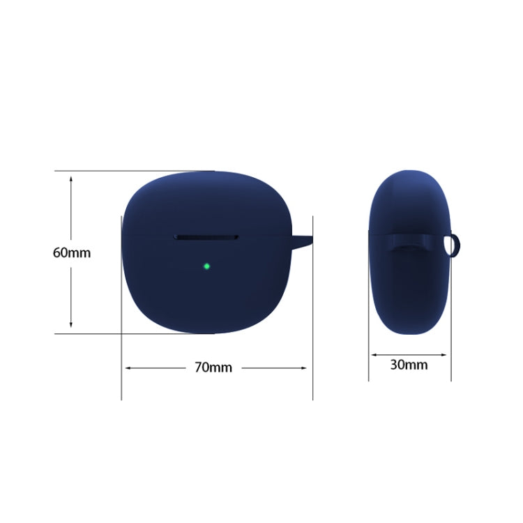 For QCY HT03 Integrated Liquid Silicone Earphone Protective Case with Hook(White) - free shipping - PMC TechLife - Order now!