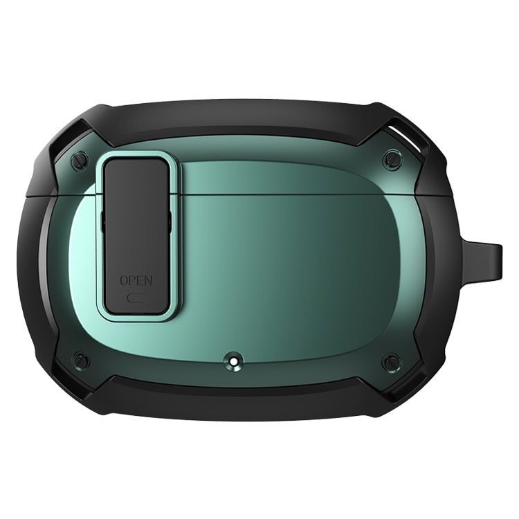 Bumblebee Armor Earphone Protective Case with Switch & Hook For Beats Studio Buds(Black + Green) - Other Case by PMC TechLife | Online Shopping South Africa | PMC TechLife