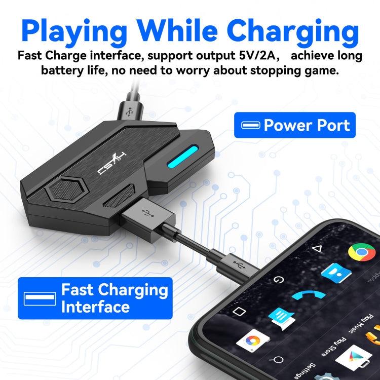 HXSJ P3 Bluetooth 5.0 Keyboard Mouse Converter Shooting Game Auxiliary Tool(Black) - free shipping - PMC TechLife - Order now!