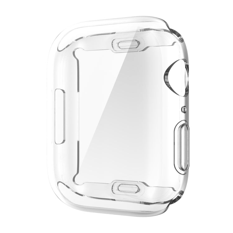 Shockproof TPU All-inclusive Electroplate Protective Case For Apple Watch Series 8 / 7 41mm(Transparent) - Watch Cases by PMC TechLife | Online Shopping South Africa | PMC TechLife | Buy Now Pay Later Mobicred