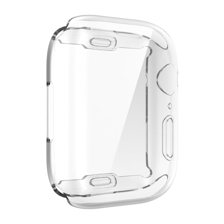 Shockproof TPU All-inclusive Electroplate Protective Case For Apple Watch Series 8 / 7 41mm(Transparent) - Watch Cases by PMC TechLife | Online Shopping South Africa | PMC TechLife | Buy Now Pay Later Mobicred