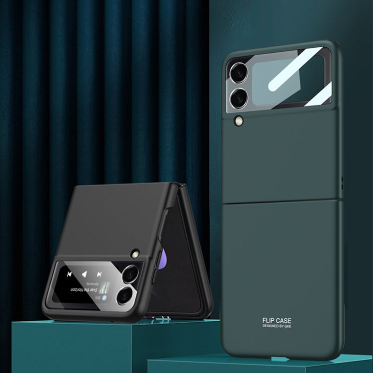 For Samsung Galaxy Z Flip3 5G GKK Integrated Ultra-thin Full Coverage Phone Flip Case(Dark Green) - Galaxy Phone Cases by GKK | Online Shopping South Africa | PMC TechLife | Buy Now Pay Later Mobicred
