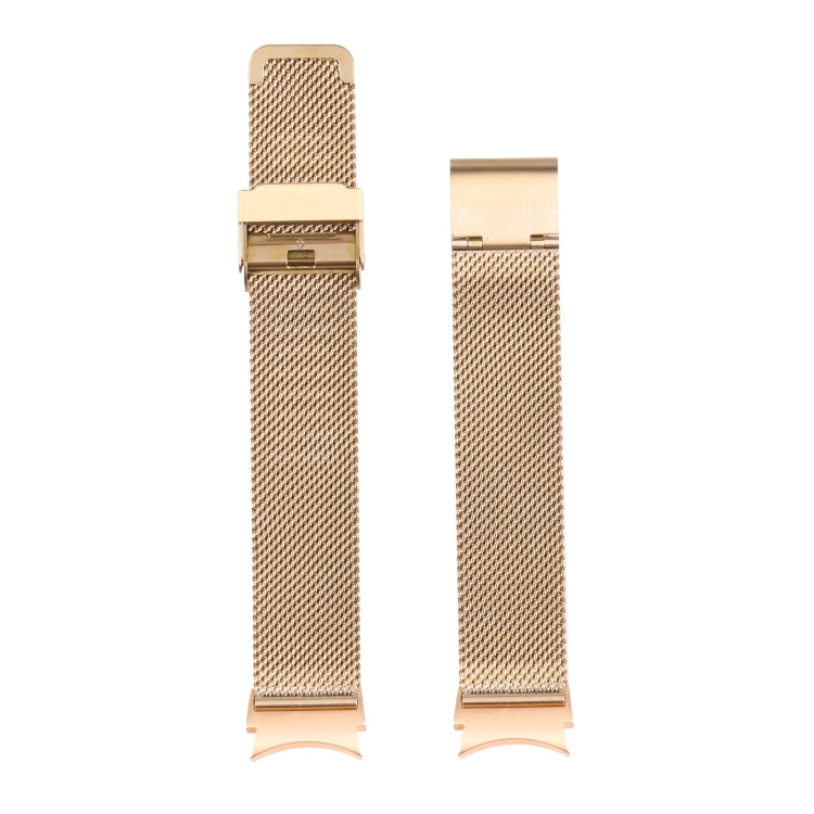 For Samsung Galaxy Watch4 40mm/44mm Double Insurance Buckle Milanese Watch Band(Gold) - Watch Bands by PMC TechLife | Online Shopping South Africa | PMC TechLife | Buy Now Pay Later Mobicred