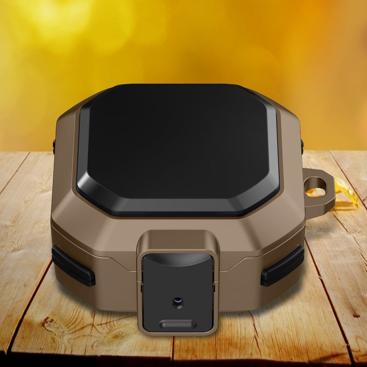 For Samsung Galaxy Buds Live / Buds 2 / Buds Pro / Buds 2 Pro Thunder Battlegear Anti-fall Earphones Protective Case with Switch (Brown) - Samsung Earphone Case by PMC TechLife | Online Shopping South Africa | PMC TechLife