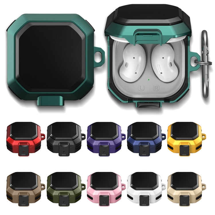 For Samsung Galaxy Buds Live / Buds 2 / Buds Pro / Buds 2 Pro Thunder Battlegear Anti-fall Earphones Protective Case with Switch (Gold) - Samsung Earphone Case by PMC TechLife | Online Shopping South Africa | PMC TechLife
