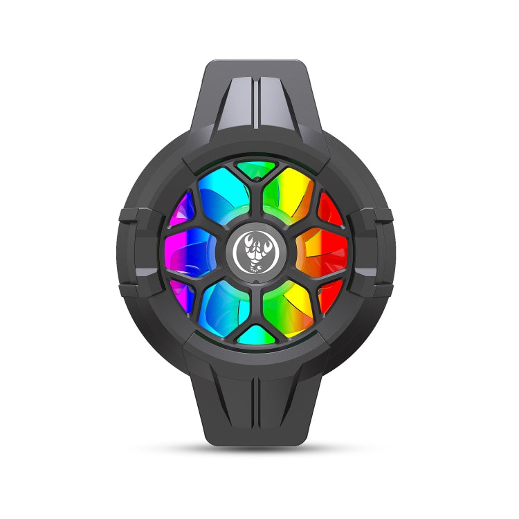 HXSJ P10 Portable Gaming Mobile Phone Radiator Holder with Rainbow Backlight(Black) - Cooling Fan Radiator by HXSJ | Online Shopping South Africa | PMC TechLife | Buy Now Pay Later Mobicred
