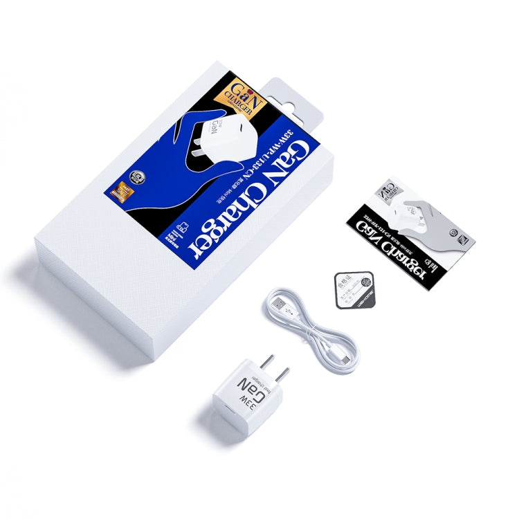WK WP-U133 GaN 33W Cube Sugar Gallium Nitride Charger with USB to USB-C / Type-C Data Cable, CN Plug - USB Charger by WK | Online Shopping South Africa | PMC TechLife | Buy Now Pay Later Mobicred