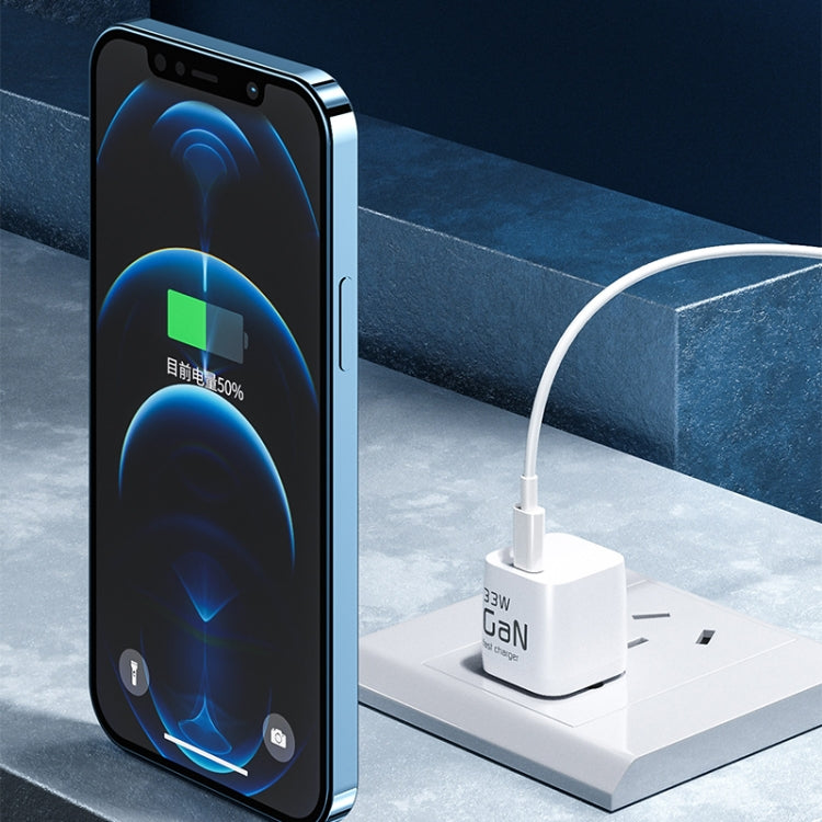 WK WP-U133 GaN 33W Cube Sugar Gallium Nitride Charger with USB to USB-C / Type-C Data Cable, CN Plug - USB Charger by WK | Online Shopping South Africa | PMC TechLife | Buy Now Pay Later Mobicred