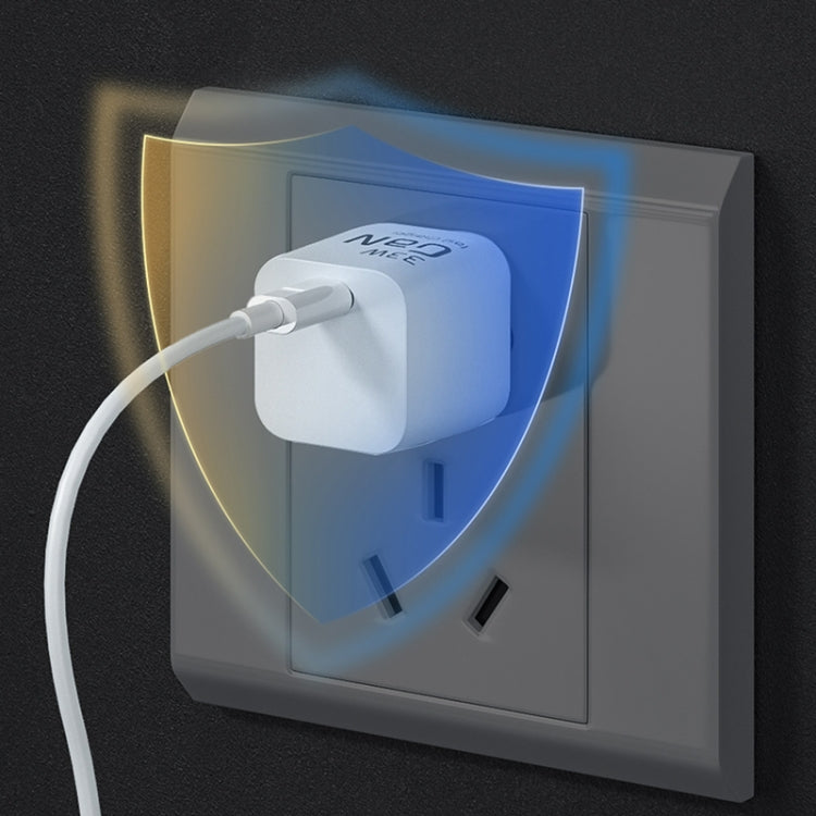 WK WP-U133 GaN 33W Cube Sugar Gallium Nitride Charger with USB to USB-C / Type-C Data Cable, CN Plug - USB Charger by WK | Online Shopping South Africa | PMC TechLife | Buy Now Pay Later Mobicred