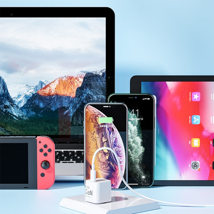 WK WP-U133 GaN 33W Cube Sugar Gallium Nitride Charger with USB to USB-C / Type-C Data Cable, CN Plug - USB Charger by WK | Online Shopping South Africa | PMC TechLife | Buy Now Pay Later Mobicred