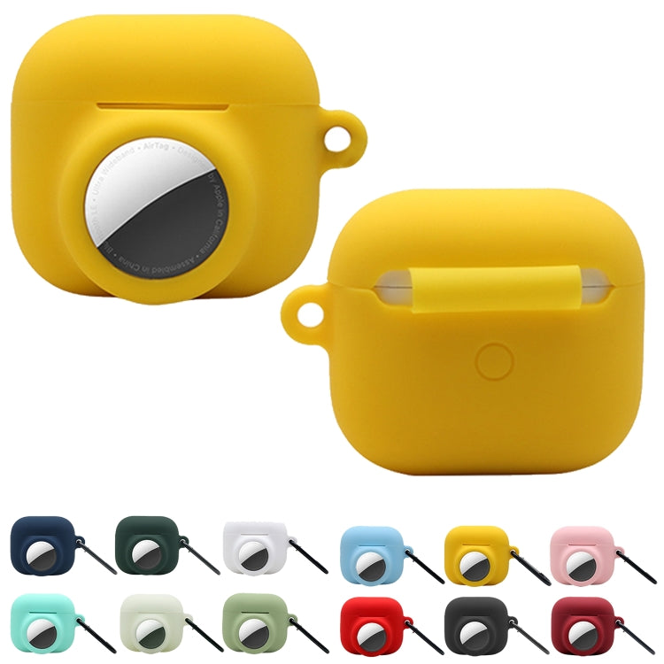 2 in 1 Shockproof Full Coverage Silicone Protective Case For AirPods 3 / AirTag(Blue) - free shipping - PMC TechLife - Order now!