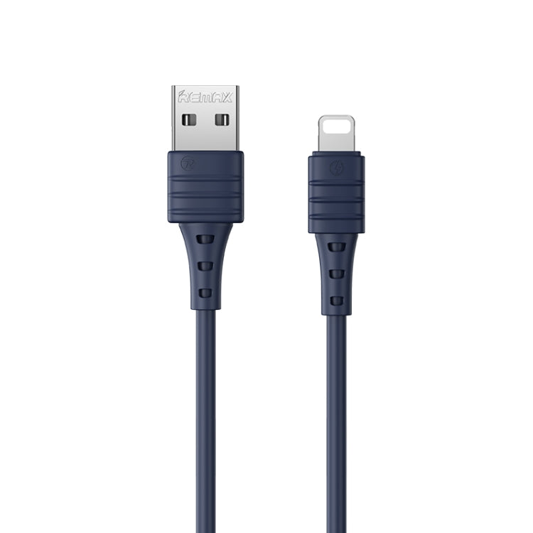 REMAX RC-179i 2.4A 8 Pin High Elastic TPE Fast Charging Data Cable, Length: 1m(Blue) - Normal Style Cable by REMAX | Online Shopping South Africa | PMC TechLife | Buy Now Pay Later Mobicred