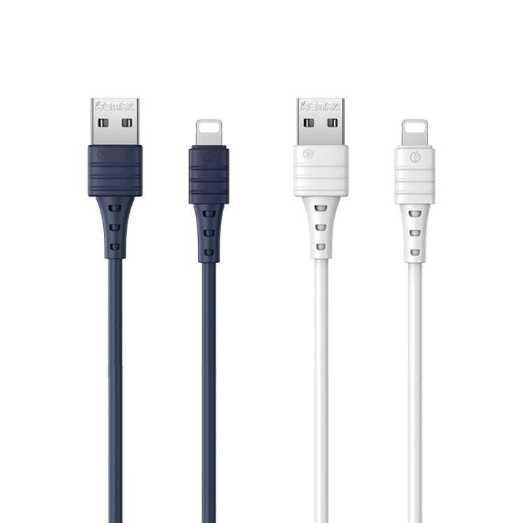 REMAX RC-179i 2.4A 8 Pin High Elastic TPE Fast Charging Data Cable, Length: 1m(Blue) - Normal Style Cable by REMAX | Online Shopping South Africa | PMC TechLife | Buy Now Pay Later Mobicred