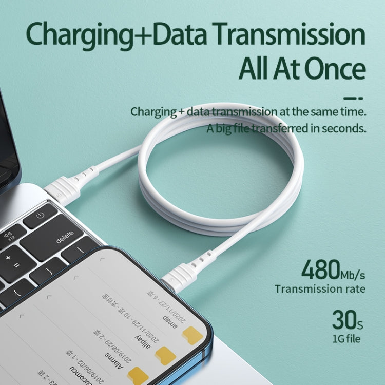 REMAX RC-179i 2.4A 8 Pin High Elastic TPE Fast Charging Data Cable, Length: 1m(Blue) - Normal Style Cable by REMAX | Online Shopping South Africa | PMC TechLife | Buy Now Pay Later Mobicred