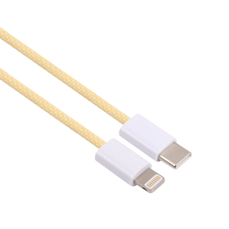 20W PD USB-C / Type-C to 8 Pin Data Cable, Cable Length: 1m(Yellow) - 2 in 1 Cable by PMC TechLife | Online Shopping South Africa | PMC TechLife