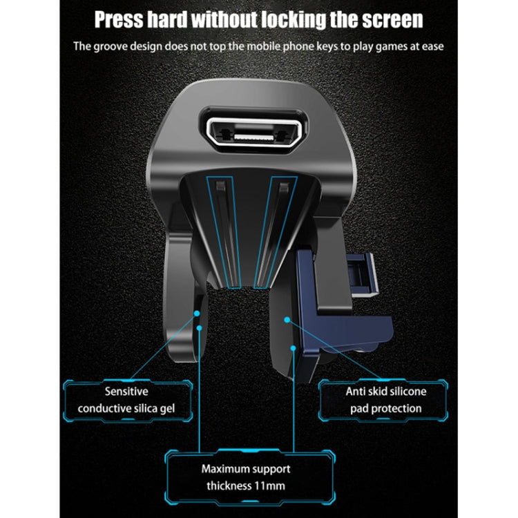 MeMo AK02 Burst Shooting Capacitive Mobile Phone Gamepad(Red) - Handle Shooter by PMC TechLife | Online Shopping South Africa | PMC TechLife