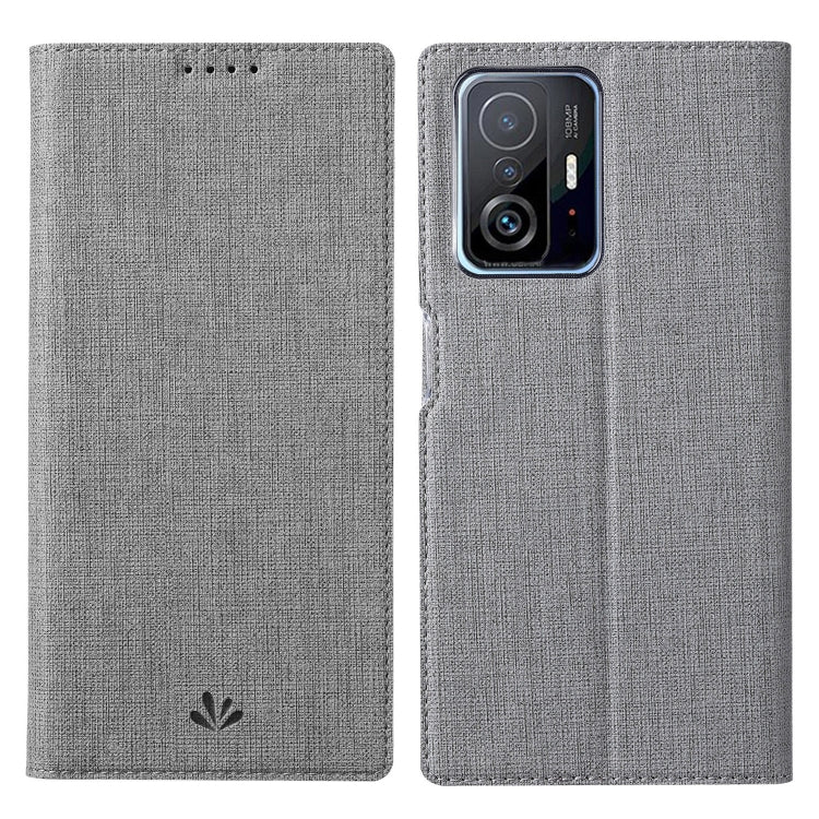 For Xiaomi Mi 11T / 11T Pro ViLi DMX Series Shockproof Magnetic Flip Leather Case(Grey) - Xiaomi Cases by ViLi | Online Shopping South Africa | PMC TechLife | Buy Now Pay Later Mobicred