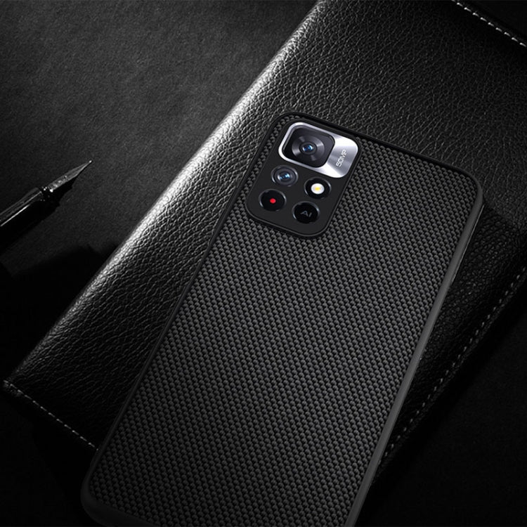 For Xiaomi Redmi Note 11 5G / 11T 5G / 11S 5G / Poco M4 Pro 5G NILLKIN 3D Textured Nylon Fiber TPU Phone Case(Black) - Xiaomi Cases by NILLKIN | Online Shopping South Africa | PMC TechLife | Buy Now Pay Later Mobicred
