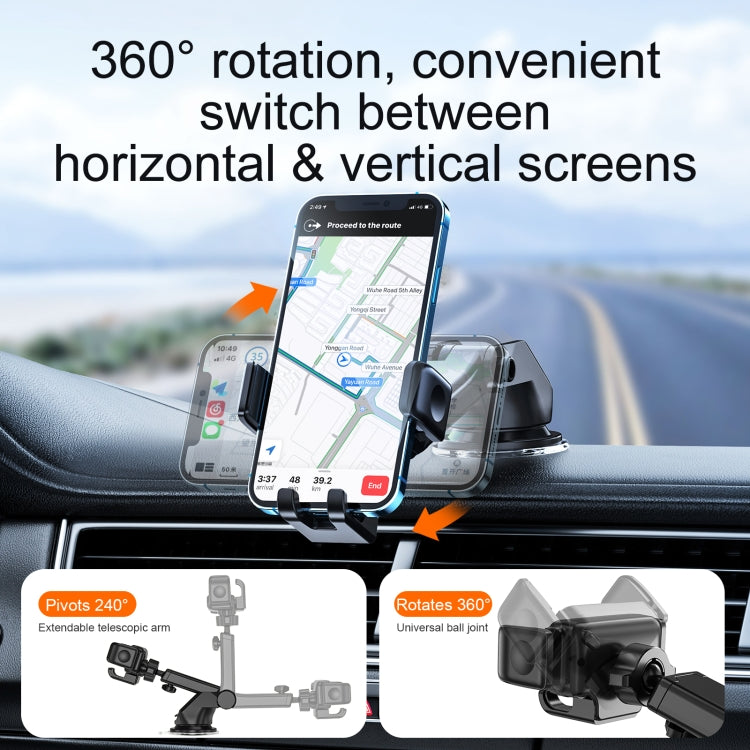 JOYROOM JR-ZS283 Dash Board Car Phone Holder(Black) - free shipping - PMC TechLife - Order now!