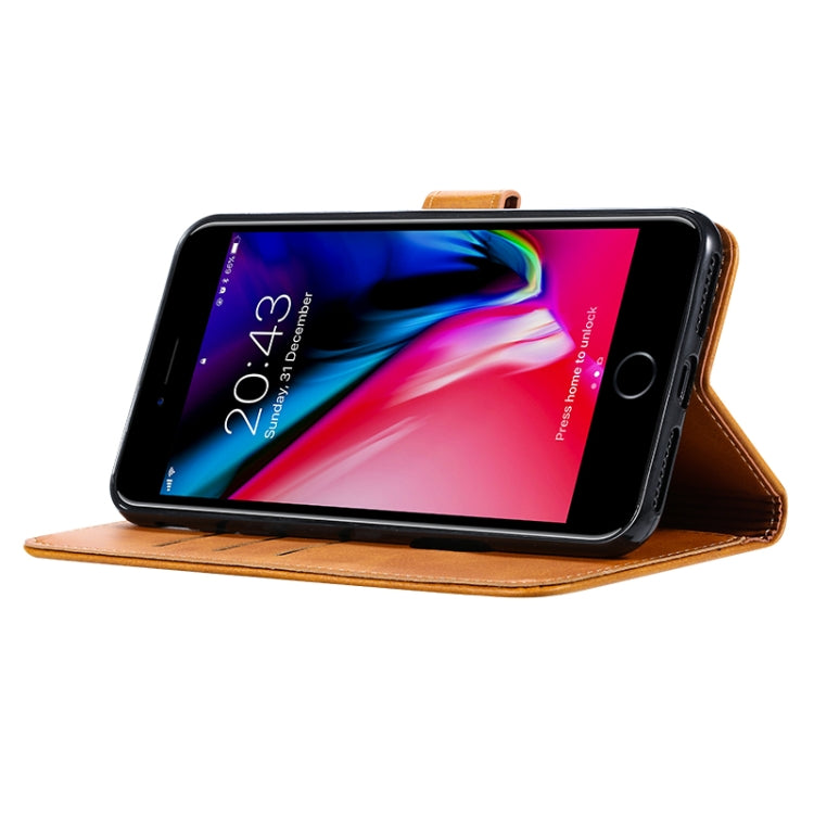 For iPhone 8 Plus / 7 Plus GUSSIM Magnetic Horizontal Flip Leather Case with Holder & Card Slots & & Wallet(Black) - More iPhone Cases by GUSSIM | Online Shopping South Africa | PMC TechLife | Buy Now Pay Later Mobicred