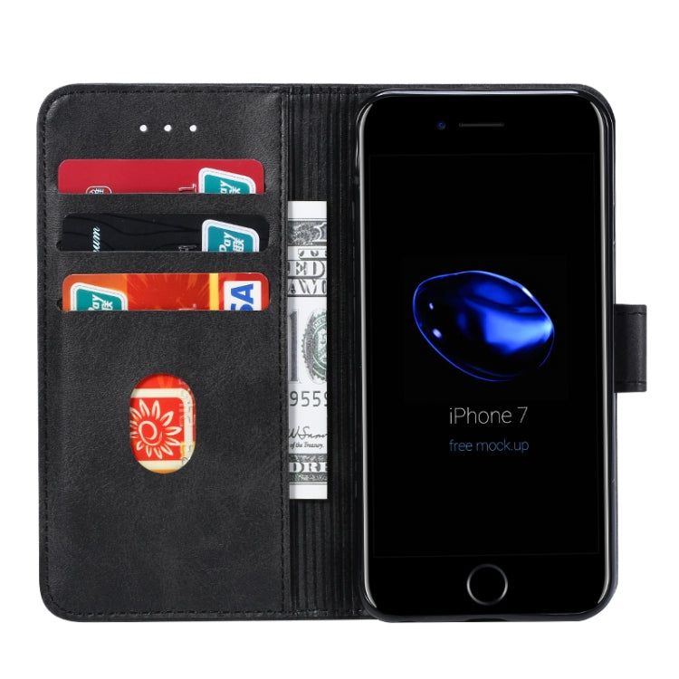 For iPhone 8  / 7 GUSSIM Magnetic Horizontal Flip Leather Case with Holder & Card Slots & & Wallet(Black) - free shipping - PMC TechLife - Order now!