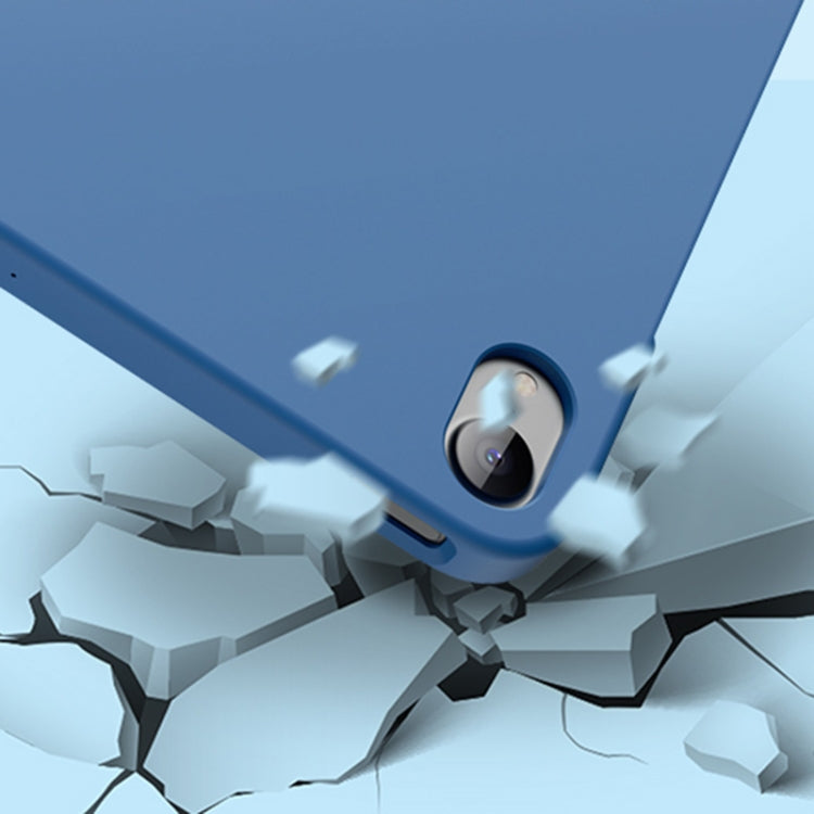 For iPad Air 11 2024 / Air 2022 /  Air 2020 10.9 Mutural Silicone Microfiber Tablet Case(Light Blue) - free shipping - PMC TechLife - Order now!