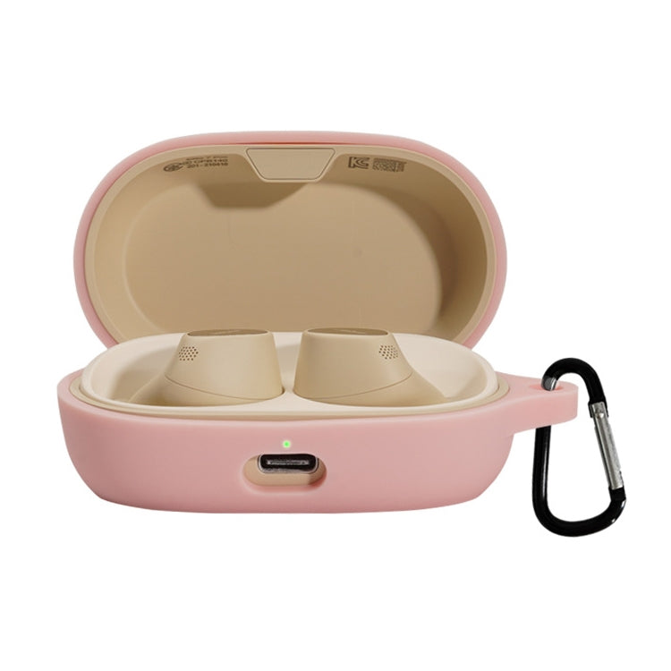 For Jabra Elite 7 Pro Silicone Earphone Protective Case with Hook(Pink) - free shipping - PMC TechLife - Order now!