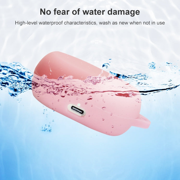 For Jabra Elite 7 Pro Silicone Earphone Protective Case with Hook(Pink) - free shipping - PMC TechLife - Order now!