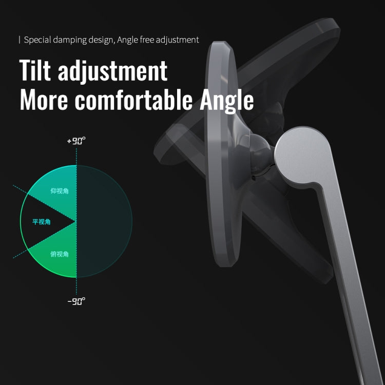 R-JUST SJ18 Square Desktop Magnetic Holder(Silver) - free shipping - PMC TechLife - Order now!