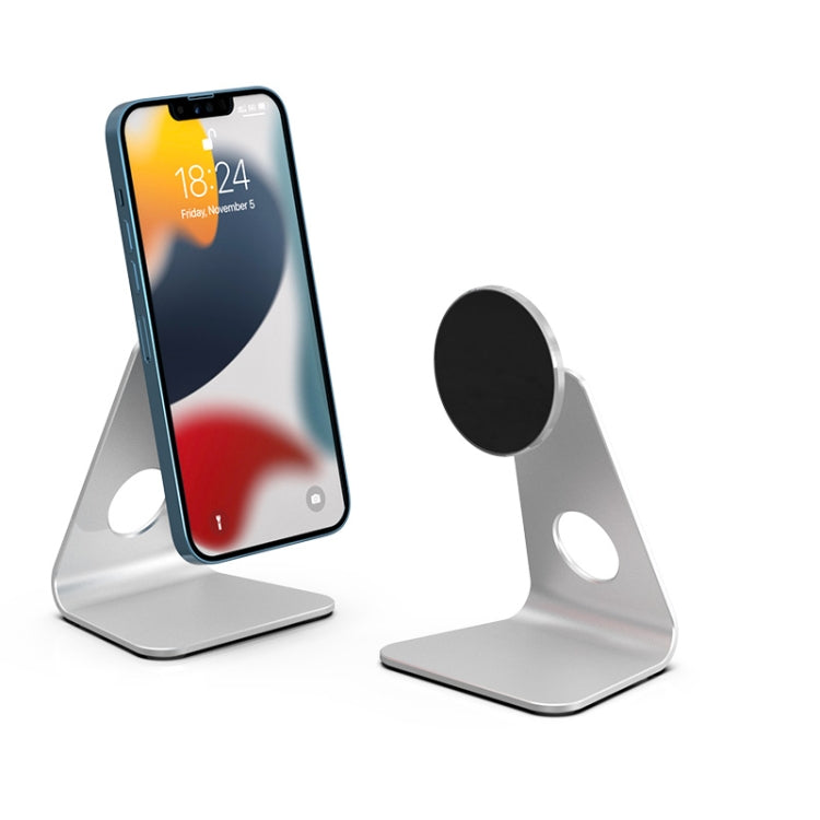 R-JUST SJ19 Round Desktop Magnetic Holder(Silver) - free shipping - PMC TechLife - Order now!