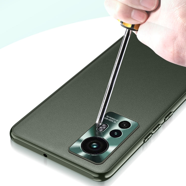 For Xiaomi Mi 12 Ultra 5G Plain Skin Leather Phone Case(Orange) - Xiaomi Cases by GKK | Online Shopping South Africa | PMC TechLife