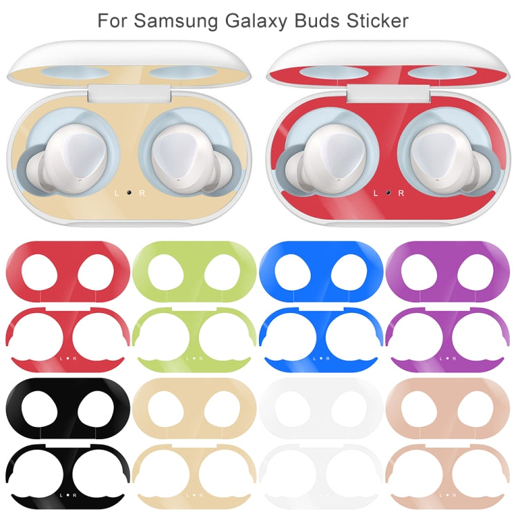 For Galaxy Buds Wireless Bluetooth Earphone Metal Protective Sticker(Black) - Protective Sticker by PMC TechLife | Online Shopping South Africa | PMC TechLife