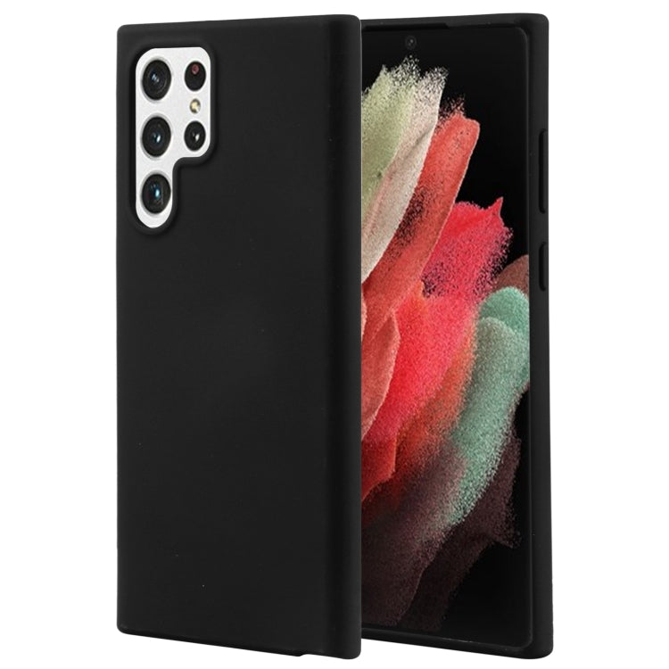 For Samsung Galaxy S22 Ultra 5G GOOSPERY SOFT FEELING Liquid TPU Soft Case(Black) - Galaxy S22 Ultra 5G Cases by GOOSPERY | Online Shopping South Africa | PMC TechLife | Buy Now Pay Later Mobicred