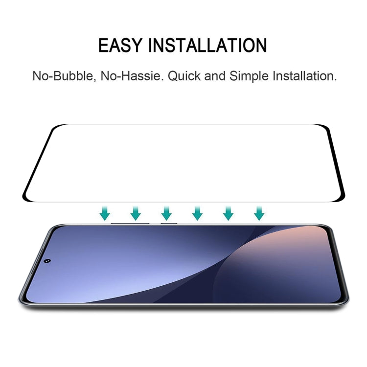 25 PCS 9H HD 3D Curved Edge Tempered Glass Film For Xiaomi 12X / 12 / 12S (Black) - 12 Tempered Glass by PMC TechLife | Online Shopping South Africa | PMC TechLife