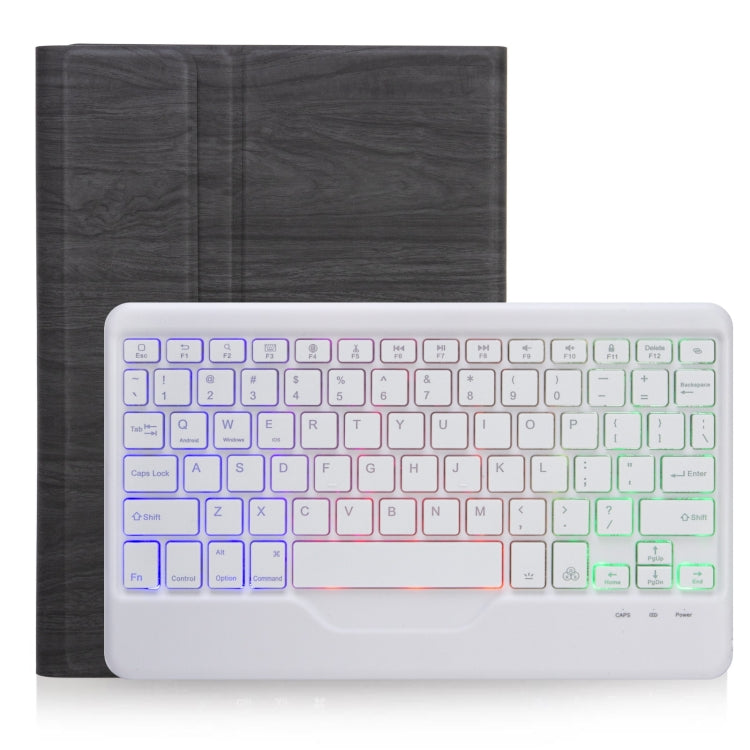 For Microsoft Surface Go 3 / 2 / 1 SFGOS Tri-color Backlit Tree Texture Bluetooth Keyboard Leather Case(Black + White) - Others Keyboard by PMC TechLife | Online Shopping South Africa | PMC TechLife