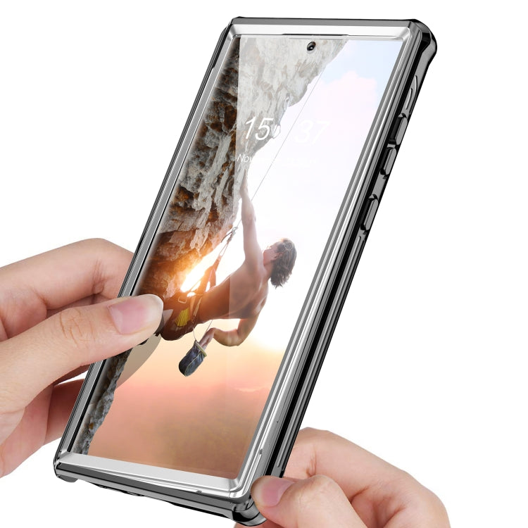 For Samsung Galaxy S22 Ultra 5G RedPepper Transparent Dot Shockproof Waterproof PC + TPU Phone Case(Black) - Galaxy S22 Ultra 5G Cases by RedPepper | Online Shopping South Africa | PMC TechLife | Buy Now Pay Later Mobicred