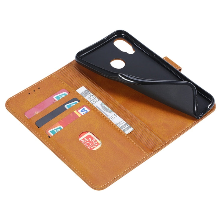 For Huawei P20 Lite GUSSIM Business Style Horizontal Flip Leather Case with Holder & Card Slots & Wallet(Khaki) - Huawei Cases by GUSSIM | Online Shopping South Africa | PMC TechLife | Buy Now Pay Later Mobicred