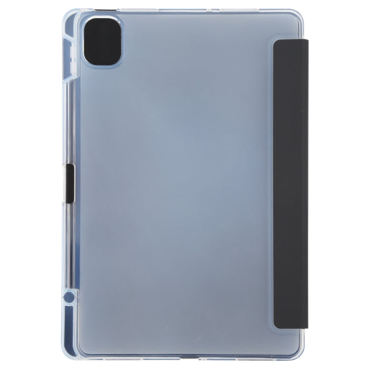 For Xiaomi Mi Pad 5 Pen Slot Transparent Back Cover Leather Tablet Case(Black) - free shipping - PMC TechLife - Order now!