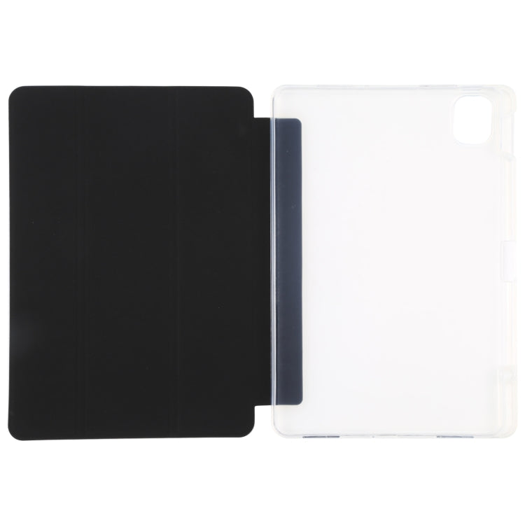 For Xiaomi Mi Pad 5 Pen Slot Transparent Back Cover Leather Tablet Case(Black) - free shipping - PMC TechLife - Order now!