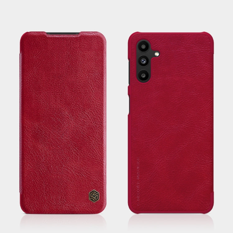For Samsung Galaxy A13 5G NILLKIN QIN Series Crazy Horse Texture Leather Phone Case(Red) - Galaxy Phone Cases by NILLKIN | Online Shopping South Africa | PMC TechLife