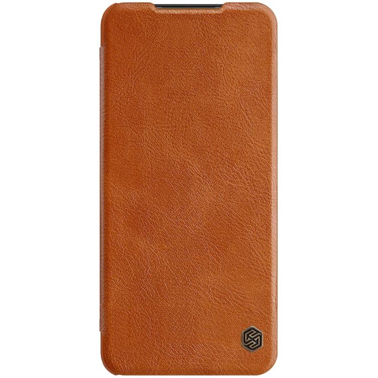 For Samsung Galaxy A13 5G NILLKIN QIN Series Crazy Horse Texture Leather Phone Case(Brown) - Galaxy Phone Cases by NILLKIN | Online Shopping South Africa | PMC TechLife