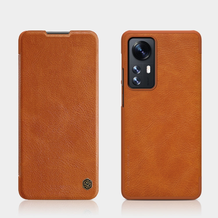For Xiaomi Redmi Note 11 5G / 11T 5G / Poco M4 Pro 5G / 11S 5G NILLKIN QIN Series Crazy Horse Texture Leather Phone Case(Brown) - Xiaomi Cases by NILLKIN | Online Shopping South Africa | PMC TechLife | Buy Now Pay Later Mobicred